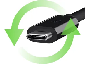 Reversible USB-C connector