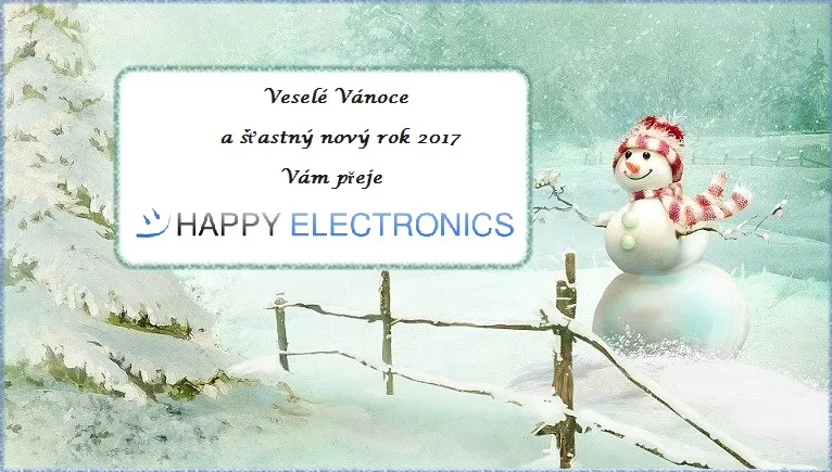 PF 2017: Veselé Vánoce a šťastný nový rok Vám přeje Happy Electronics