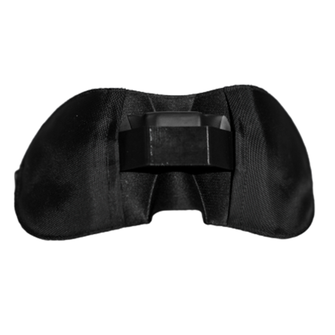 Sleep Mask V2 zvenku s elektronikou uprostřed